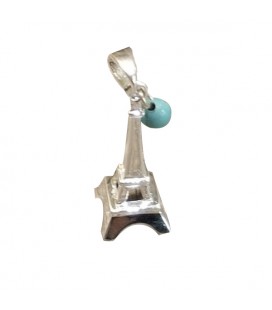 Pendentif La Tour Eiffel "La vie en bleu"