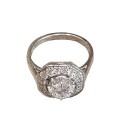 Bague argent carrée