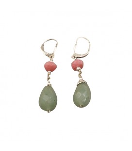 Boucles d'oreilles verte