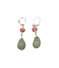 Boucles d'oreilles verte