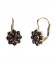 Boucles d’oreilles fleurs 8mm grenat