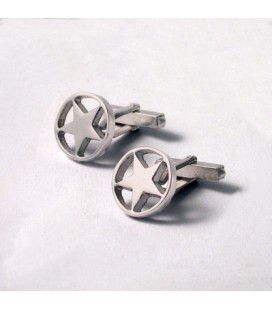 Bouton de manchette pour homme Etoiles "133-1"