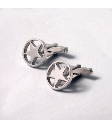 Bouton de manchette pour homme Etoiles "133-1"