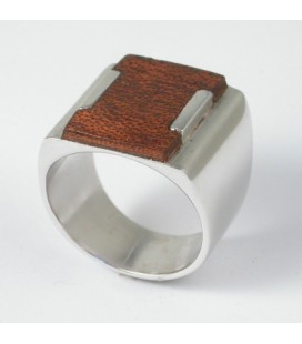 Bague pour homme Ebéniste "113-4/AC"