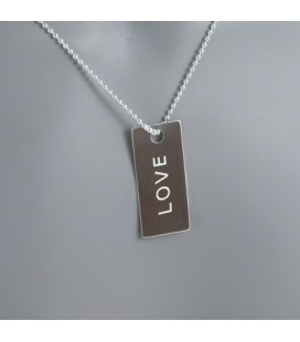 Pendentif Message "Love"