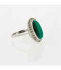 Bague MARQUISE malachite