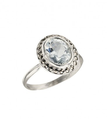 Bague Callas aigue marine 