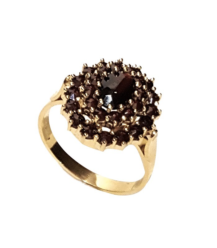 Bague grenat top ancienne