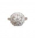 Bague argent carrée