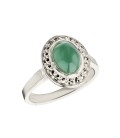 Bague Callas agate verte