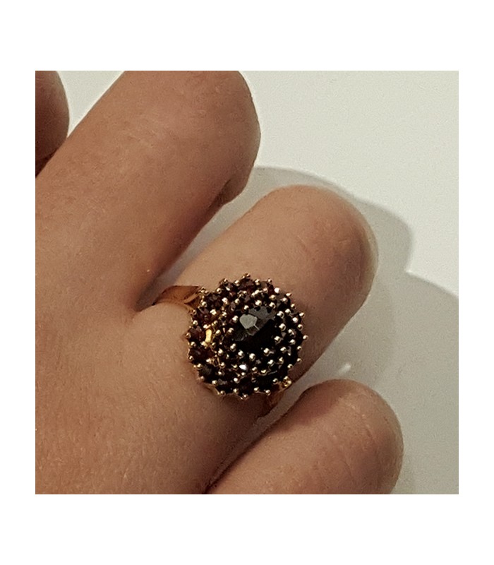 Bague grenat top de boheme