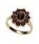 Bague grenat marguerite ovale