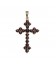 Pendentif croix grenat 