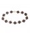 Bracelet grenat fleurs