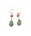 Boucles d'oreilles verte