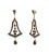 Boucles d’oreilles grenat arabesque